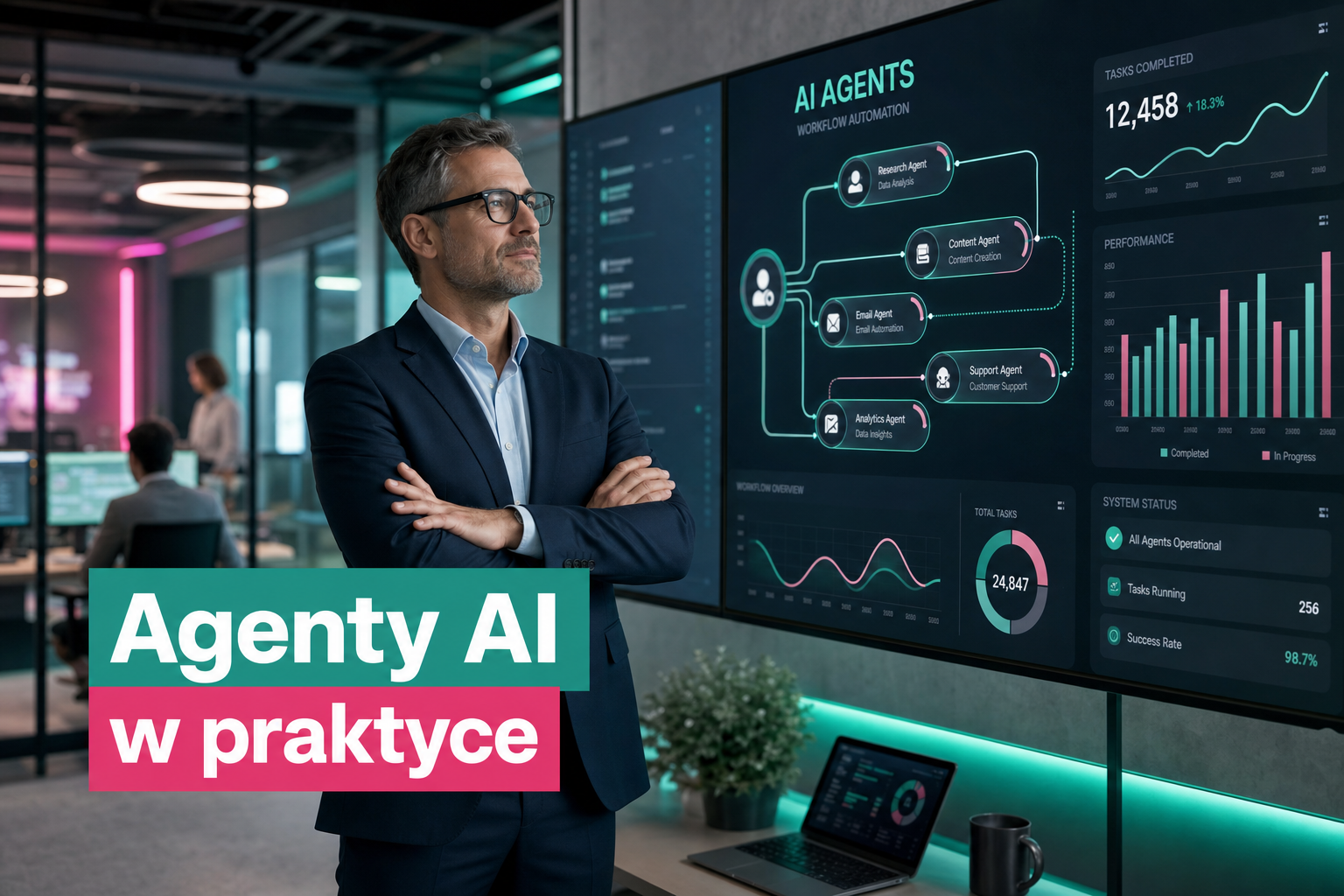 Agenty AI w praktyce: jak zautomatyzować procesy bez kodowania