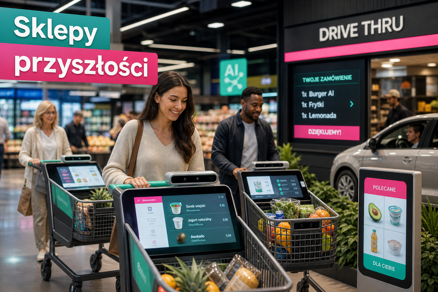 Sklepy przyszłości: AI w handlu detalicznym już działa — Weis, McDonald’s i Instacart pokazują jak