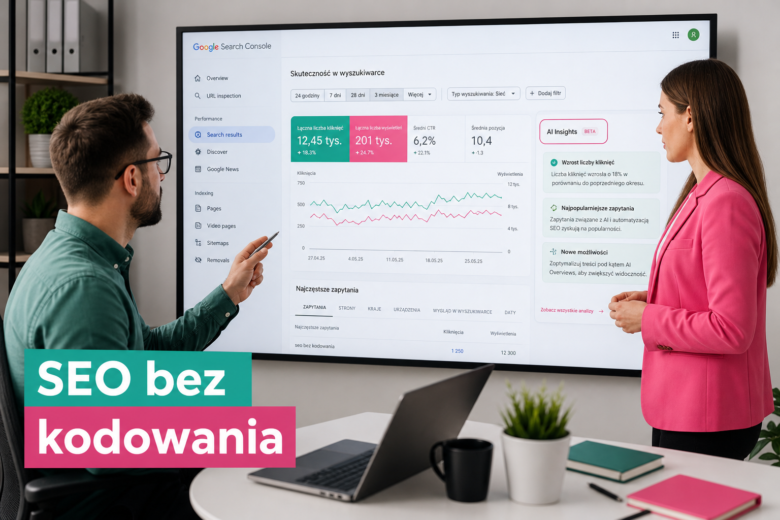 Google Search Console AI Reports: SEO bez specjalisty w firmie