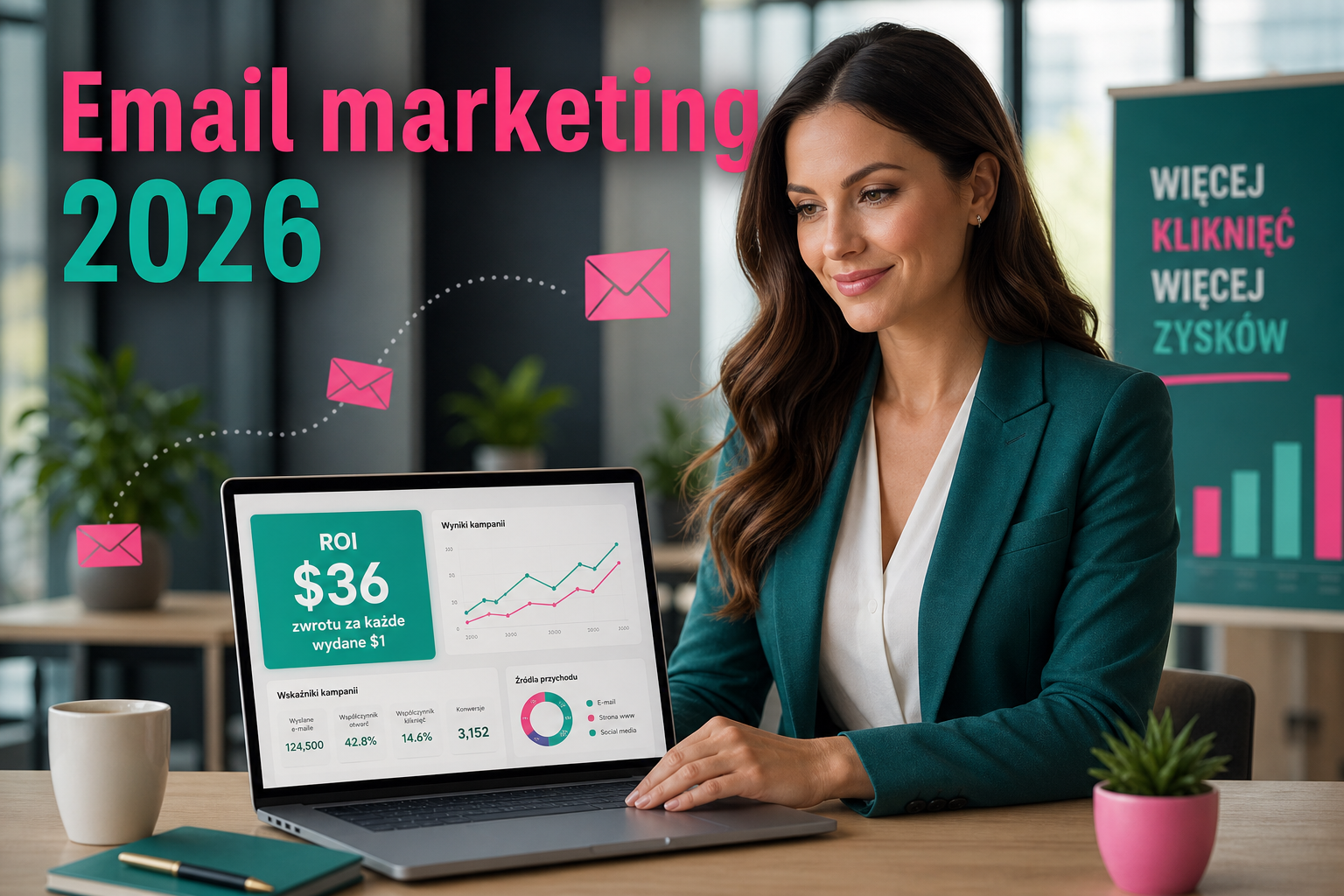 Email marketing w 2026: dlaczego wciąż zwraca $36 za każdy wydany dolar
